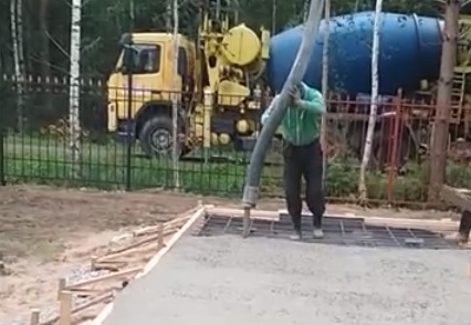 заливка бетоном